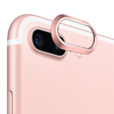 Mewah Praktis Aluminium Alloy Belakang Kamera Lensa Pelindung Cincin Guard Lingkaran Cover Lensa Protector Bumper Case untuk IPhone 7 Plus Rose Gold-Intl