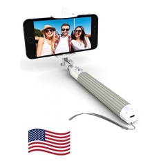 Premium 5-In-1 Bluetooth Selfie Stick (Didukung Oleh Teknologi AMERIKA SERIKAT) untuk IPhone 7, 6 & 5, Samsung Galaxy S8, S7, S6, S5-Membawa Selfie Sempurna, HD Foto & Video-Intl