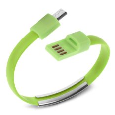 Premium Kabel Data Gelang Micro USB - Hijau