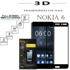 Premium Tempered Glass / Anti Gores / Screen Protector - Hitam Anti Gores Kaca NOKIA 6 King Zu Tempered Glass Full