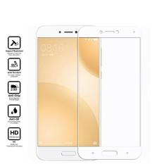 Premium Tempered Glass Xiaomi Mi 5c Anti Gores Kaca Full Screen 2.5D List Warna - Putih