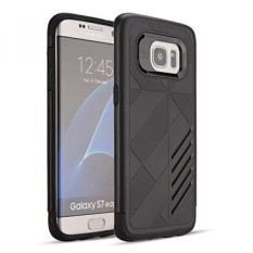 (Harga Tersembunyi) untuk Samsung Galaksi S7 Sisi Lucy OEM Bemper Anti Guncangan Anti-Menggaruk dan Anti Selip Pelindung Defender Pelindung Case Sarung untuk Samsung Galaksi S7 Sisi, hitam-Internasional