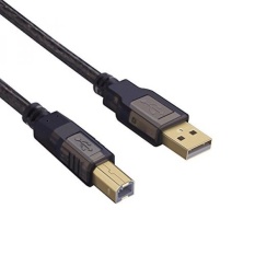 Printer Kabel, ShineKee 10ft USB 2.0 Kecepatan Tinggi Konektor Berlapis Emas Kabel Kabel Scanner A MALE To B Male untuk HP, Canon, Lexmark, Epson, Dell, XEROX, Samsung Dll-Intl