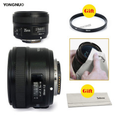 Pro Yongnuo 35mm F/2 Lensa 1:2 AF/MF Sudut Lebar Lensa Otomatis For Nikon DSLR Kamera