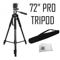 72 Inci Profesional Tripod 3-Cara Panhead Miring Gerakan Dengan Dibangun Di Tingkat Gelembung-Internasional