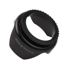 Profesional Flower Shape Screw Mount Lens Hood (Hitam)-55mm (Hitam)-Intl