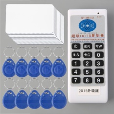 Profesional Handheld Langsung Decoding RFID IC/Kartu IDENTITAS Copier/Duplicator/Pembaca/Penulis dengan 10 Kartu dan 10 Ditulis TAG-Internasional