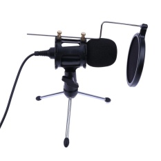 Profesional Portable Desktop Kondensor Mikrofon Stand Holder Tripod Set-Intl