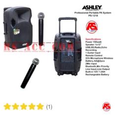 Promo Harga Murah !!! Speaker Portable Amplifier Wireless Meeting Ashley Ps 1218 (12 Inch) Pegang