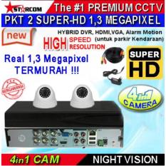 PROMO...PAKET CCTV SUPER-HD 2 KAMERA ( 4in1 Cam) REAL AHD SYSTEM 1.3 MEGAPIXEL ( Bukan ANALOG TVL ) TERMURAH