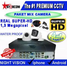 PROMO...PAKET TERBARU CCTV SUPER-HD 2 CAMERA MIX ( 4in1 Cam) REAL AHD SYSTEM 1.3 MP ( Bukan ANALOG TVL )