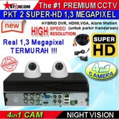 PROMO...PAKET TERBARU CCTV SUPER-HD 2 KAMERA ( 4in1 Cam) REAL AHD SYSTEM 1.3 MEGAPIXEL ( Bukan ANALOG TVL ) TERMURAH