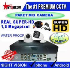 PROMO...TERBARU PAKET CCTV SUPER-HD 2 CAMERA MIX ( 4in1 Cam) REAL AHD SYSTEM 1.3 MP ( Bukan ANALOG TVL )