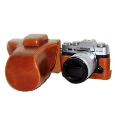 Protective High Quality PU Leather Camera Case Bag CoverforFujifilm XT10(Camera Not Included) Brown