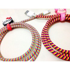 Protector Cable Charger Spiral - Pelindung Kabel 3 Warna - 1 Pcs - Random Colour
