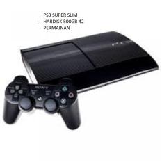 ps 3 super slim hdd 500gb, free game terbaru, optik masih lancar
