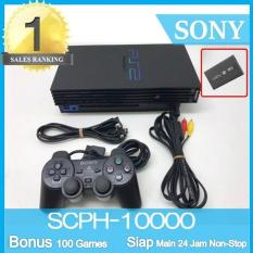 PS2 Paket Full - Sony Playstation Fat HDD 40GB + Free 2 Stik Getar Sony