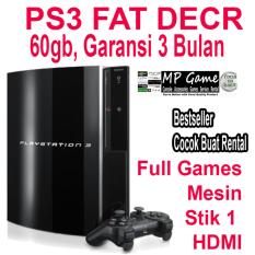 PS3 FAT DECR 60GB Garansi 3 Bulan rekomen untuk rental