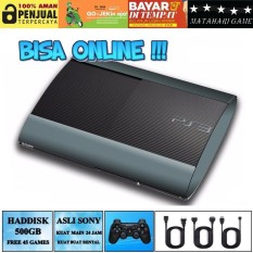 PS3 ONLINE - SONY Playstation 3 SUPER SLIM 500GB - FIRMWARE ORI/OFW - Grade A