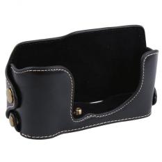 PU Tas Kamera Cover Ringan dan Nyaman Setengah Tubuh Kamera Pelindung Case untuk Fuji Fuji XM1 XA1 XA2 (HITAM) -Intl