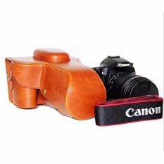 PU Leather Bag Bag Cover dengan Tripod Desain untuk Canon EOS 60D/70D-Intl