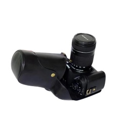 PU Leather Bag Bag Cover dengan Tripod Desain untuk Canon EOS 650D/600D/700D-Intl