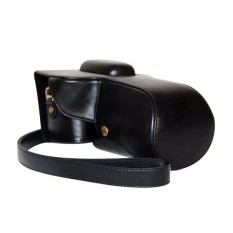 Kamera Kasus Penutup Pu Kulit Tas + Tripod Desain untuk NikonD5300/D5200/D5100 (Hitam)-Internasional