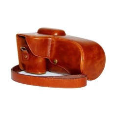 Kamera Kasus Penutup Pu Kulit Tas + Tripod Desain untuk NikonD5300/D5200/D5100 (Coklat)-Internasional