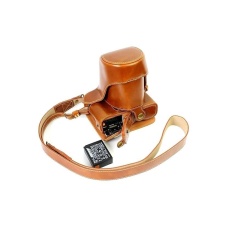 PU Leather Camera Case Bag dengan Desain Tripod CompatibleforFujifilmX-A1 XA1 X-A2 XA2 X-M1 XM1 dengan 18-55 MM Lensa/16-50mm L-Intl