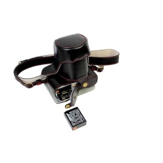 PU Leather Camera Case Bag dengan Desain Tripod CompatibleforFujifilmX-A1 XA1 X-A2 XA2 X-M1 XM1 dengan 18-55 MM Lensa/16-50mm (Hitam) (LUAR NEGERI)-Intl