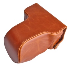 PU Leather Camera Case Cover Bag Camera Sling Strap untuk FujifilmXM1XA1 XA2 XA10 X-M1 X-A1 X-A2 X-A10 16-50 MM Lensa Digital CameraBag-Intl