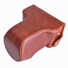 Pu Sarung Kamera Kulit Tas Penutup Tali Sling Kamera untuk FujifilmXM1XA1 XA2 XA10 X-M1 X-A1 X-A2 X-A10 16-50 Mm Lensa Digital Camerabag -Intl