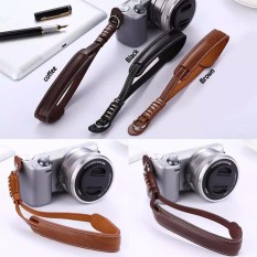 PU Kulit Kamera Tangan Pegangan Pergelangan Tangan Tali untuk NX3000 NX2000 NX1000 NX500 NX300 NX200 NX300 (Internasional)-Internasional