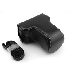 PU Leather Camera Hard Cover Tas Tas Pelindung untuk FinepixFujiFujifilm X-M1 X-A1 XM1 XA1 XA2 16-50mm Lensa. Warna: Hitam-Intl