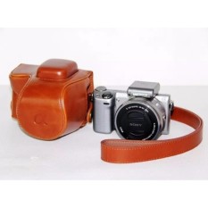 PU Leather Camera Holster Photo Shoulder Bag Case Cover For SonyNEX5R NEX5T NEX-5R NEX-5T - intl
