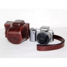 PU Leather Camera Holster Photo Shoulder Bag Case Cover For SonyNEX5R NEX5T NEX-5R NEX-5T - intl