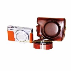 PU Case Kulit Digital Tas Kamera untuk Canon G9X PowerShot G9XWithStrap Fuxi Saya 1064-Intl
