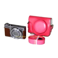 PU Leather Case Digital Tas Kamera untuk Canon G9X PowerShot G9X WithStrap-Intl