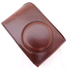PU Case Kulit Sarung Kamera Digital Tas Penutup untuk FujifilmXQ1XQ2XF-1 XF1 Digital (Coffee)-Intl