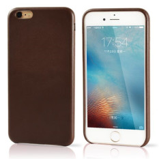 PU Leather Case untuk IPhone 6/6 S Plus 5.5 Inch Asli Copy Back Cover (Brown)