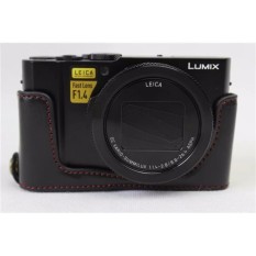 PU Leather Half Body Set Cover Tas Kamera Bawah Case FITS ForPanasonic Lumix LX10 L-X10 Kamera-Intl