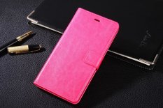 PU Kulit Dompet Mewah Flip Stand Cover Case untuk Xiaomi Hongmi Redrice Redmi Note 2 (Pink)-Intl