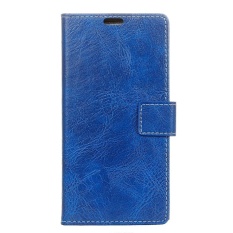 PU Leather Retro Wallet Case Cover for Sharp Android One X1 (Blue) - intl