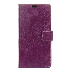 PU Leather Retro Wallet Case Cover for Sharp Android One X1 (Purple) - intl