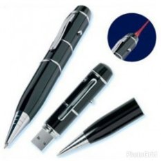 Pulpen Multifungsi Pulpen Laser Pointer Flashdisk 16GB - Hitam