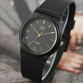 ... Price Checker Q&Q Watch QQ Lodan Jam Tangan Casual Pria Hitam Karet pencari
