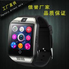 Q18 Bluetooth Smart Watches Dapat Dimasukkan Ke Dalam Kesehatan Pemantauan Mendukung Facebook Sendiri NFC Pabrik Langsung-Intl