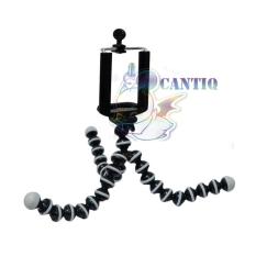 QCF Mini Tripod Gurita / Phone Holder + Gratis Head Holder - Hitam