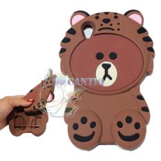 QCF Soft Case Vivo Y51 / Silicone 3D Vivo Y51 Kostum Singa / Softcase Kartun Bayi Singa Vivo Y51 / Case 4D Vivo Y51 / Casing Vivo / Casing Boneka / Casing Unik Bear With Baju Singa / Casing Lucu - Coklat