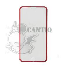 QCF Tempered Glass Ring Besi Apple iPhone 7 4.7inch / Anti Gores Kaca Screen Protector Iphone 7S / 7G / Temper iPhone7 - Merah
